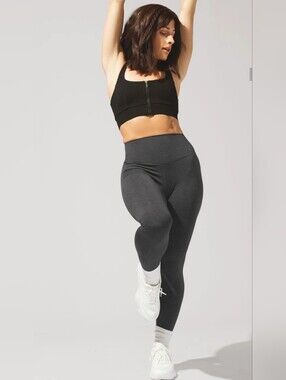 POPFLEX | High-Waist Charcoal Gray Leggings | Small